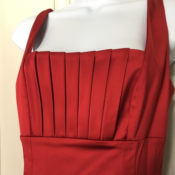 Stunning Deep Red Calvin Klein cocktail formal - Picture 2 of 7